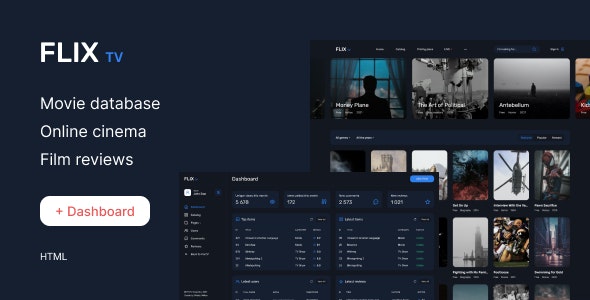 FlixTV – Movies & TV Shows, Online cinema HTML Template