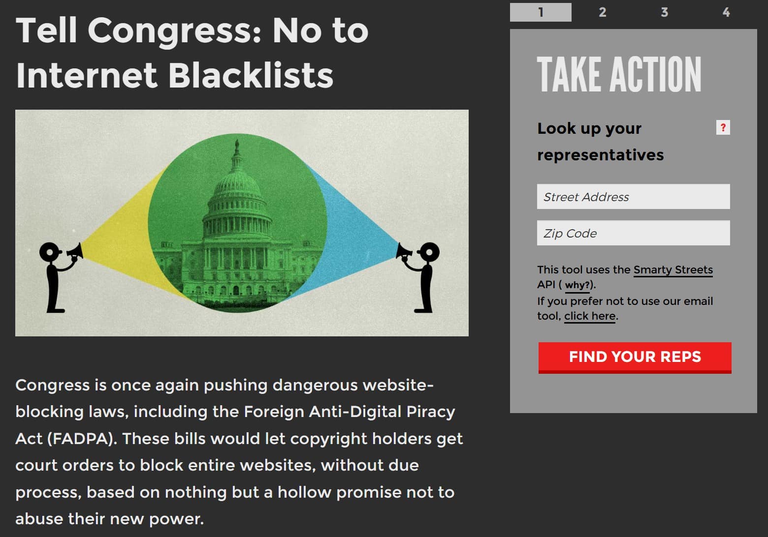 eff take action