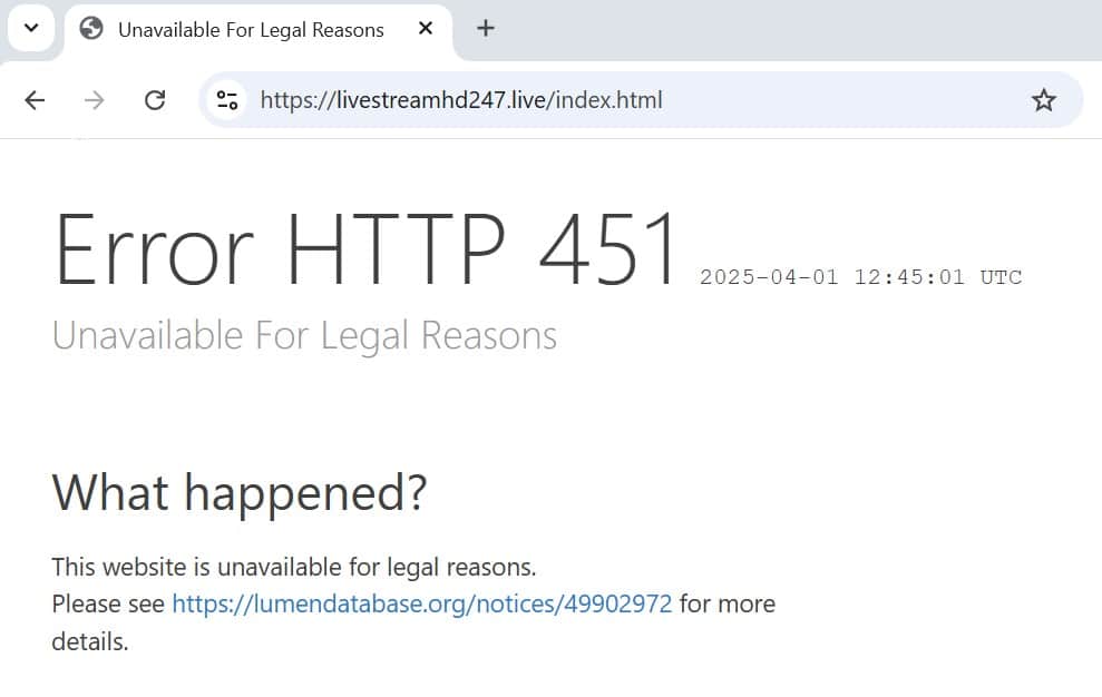 451 error