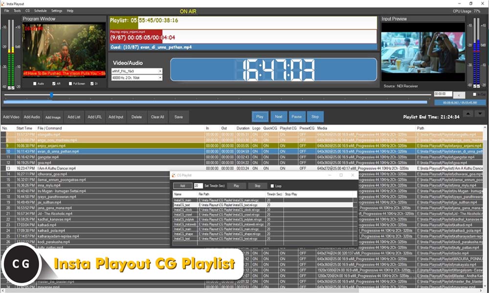 Insta-Playout-CG-playlist