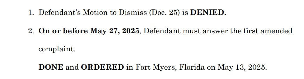 motion to dismiss denied