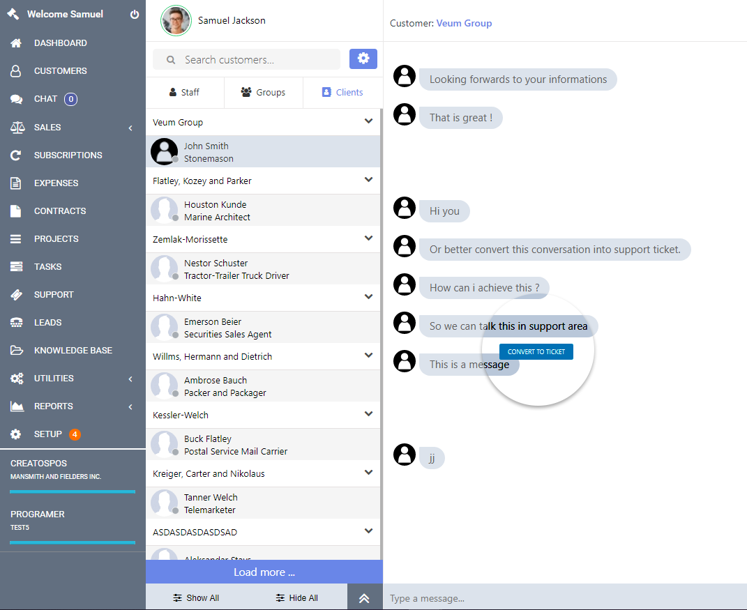 Perfex CRM Chat - 9